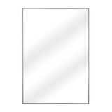 Fine Fixtures Rectangular Mirror 18 Inch X 26 Inch - Sharp Corners - Matte Black - MRS1826BL