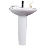 Fine Fixtures Classic White Pedestal Sink 23" X 19" With Single Hole - MI2319W