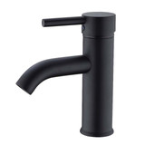 Fine Fixtures FAM2BL Round Bathroom Faucet - Single Hole - Matte Black