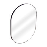 Fine Fixtures Rectangular 22 Inch X 30 Inch Mirror with Oval Corners - Matte Black - MRO2230BL