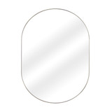 Fine Fixtures Rectangular 18 Inch X 26 Inch Mirror with Oval Corners - Satin Brass - MRO1826SB