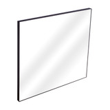 Fine Fixtures Rectangular 24 Inch X 24 Inch Mirror with Sharp Corners - Matte Black - MRS2424BL