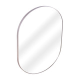 Fine Fixtures Rectangular 22 Inch X 30 Inch Mirror with Oval Corners - Satin Nickel - MRO2230SN