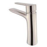 Fine Fixtures Round Bathroom Faucet - Single Hole - Satin Nickel - FAM4SN