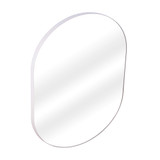 Fine Fixtures Rectangular 24 Inch X 30 Inch Mirror with Oval Corners - White Semi Gloss - MRO2430WH