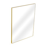 Fine Fixtures Rectangular 22 Inch X 30 Inch Mirror with Sharp Corners - Satin Brass - MRS2230SB
