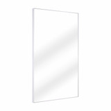 Fine Fixtures  MRS2436WH Rectangular 24 Inch X 36 Inch Mirror with Sharp Corners - White Semi Gloss