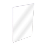Fine Fixtures Rectangular 24 Inch X 36 Inch Mirror with Sharp Corners - White Semi Gloss - MRS2436WH