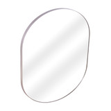 Fine Fixtures Rectangular 24 Inch X 30 Inch Mirror with Oval Corners - Satin Nickel - MRO2430SN