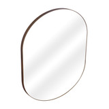 Fine Fixtures Rectangular 24 Inch X 30 Inch Mirror with Oval Corners - Bronze - MRO2430BR