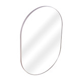 Fine Fixtures Rectangular 24 Inch X 36 Inch Mirror with Oval Corners - Satin Nickel - MRO2436SN