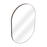 Fine Fixtures Rectangular 24 Inch X 36 Inch Mirror with Oval Corners - Bronze - MRO2436BR