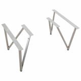 Fine Fixtures LG15SS Set Of 2 Steel Legs For Wall Hung Vanity - Stainless Steel