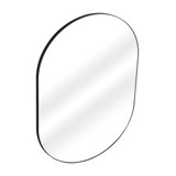 Fine Fixtures Rectangular 30 Inch X 40 Inch Mirror with Oval Corners - Matte Black - MRO3040BL