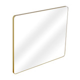 Fine Fixtures Rectangular 30 Inch X 30 Inch Mirror with Round Corners - Satin Brass - MRR3030SB