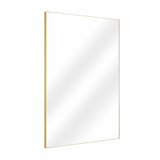 Fine Fixtures MRS3040SB Rectangular 30 Inch X 40 Inch Mirror with Sharp Corners - Satin Brass