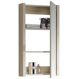 Fine Fixtures MOMC16WH Modena Medicine Cabinet 18 Inch x 32 Inch - Off White Grain