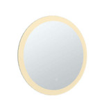 Fine Fixtures MLEC2424 Round Aluminum Mirror With Framed Led - 24 Inch x 24 Inch