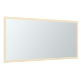Fine Fixtures 48 Inch X 24 Inch Rectangle Aluminum Mirror With Framed Led - MLER4824
