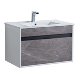 Fine Fixtures Alpine Vanity Cabinet 30 Inch Wide - Slate Grey Marble