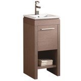 Fine Fixtures Modena Vanity Cabinet - 16 Inch X 32 Inch - Gray Oak