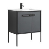 Fine Fixtures Oakville Vanity Cabinet 30 Inch Wide - Onix Grey