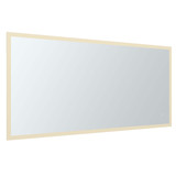 Fine Fixtures MLER6030 60 Inch X 30 Inch Rectangle Aluminum Mirror With Framed Led