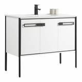 Fine Fixtures Oakville Vanity Cabinet 42" Wide - Matte White