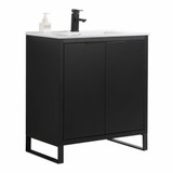 Fine Fixtures OL30BL Opulence Vanity Cabinet 30 Inch Wide -  Matte Black