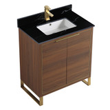 Fine Fixtures Opulence Vanity Cabinet 30 Inch Wide - Walnut Ebony