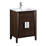 Fine Fixtures Imperial 2 Vanity Cabinet 24 Inch Wide - Ebony