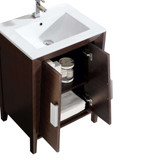 Fine Fixtures Imperial 2 Vanity Cabinet 24 Inch Wide - Ebony