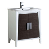 Fine Fixtures Imperial 2 Vanity Cabinet 24 Inch Wide - Grey And White