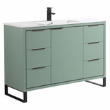 Fine Fixtures Opulence Vanity Cabinet 48" Wide - Mint Green