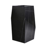 Fine Fixtures Canyon Pedestal Sink 15" Wide Black With Gold Grains Sintered - CN15BG