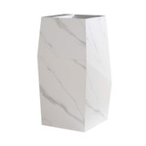 Fine Fixtures Canyon Pedestal Sink 15" Wide White Carrara Sintered Stone - CN15WC