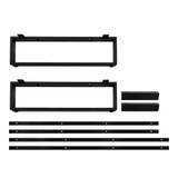 Fine Fixtures OLH30BL Opulence Vanity Cabinet Legs & Hardware - 30 Inch Wide - Black