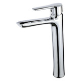 Fine Fixtures Round Single Handle Vessel Faucet - Single Hole - Polished Chrome - FAV4PC