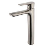 Fine Fixtures Round Single Handle Vessel Faucet - Single Hole - Satin Nickel - FAV4SN