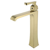 Fine Fixtures Arched Square Single Handle Vessel Faucet - Single Hole - Satin Brass - FAV5SB