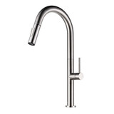 Fine Fixtures Stream Pull-Out Kitchen Faucet - Satin Nickel - FAK1SN