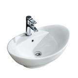 Fine Fixtures Modern Vessel Sink 23 Inch X 15 Inch - White - MV2315W