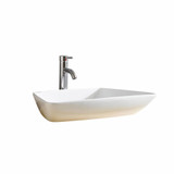 Fine Fixtures Modern Vessel Sink 27 Inch X 18 Inch - No Faucet Hole - White - MV2718W