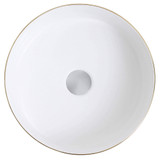 Fine Fixtures Luxury Round Vessel Sink 15 Inch X 15 Inch - Brushed Gold - LV1515BG
