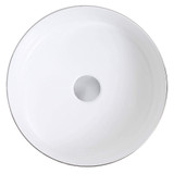 Fine Fixtures Luxury Round Vessel Sink 15 Inch X 15 Inch - Brushed Silver - LV1515BS