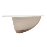Fine Fixtures 19 Inch x 19 Inch Round Drop In Lavatory Sink - White - DI1919W