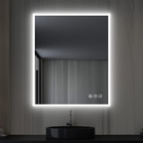 Blossom Beta 30" Wide x 36" High LED Mirror With Frosted Sides - LED M2 3036