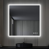 Blossom Beta 36" Wide x 36" High LED Mirror With Frosted Sides - LED M2 3636