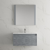 Blossom Paris 36" Floating Bathroom Vanity With Sink - Metal Grey - V8008 36 15 C