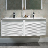 Blossom 008 48 01 C Paris 48" Floating Bathroom Vanity With Sink - Glossy White